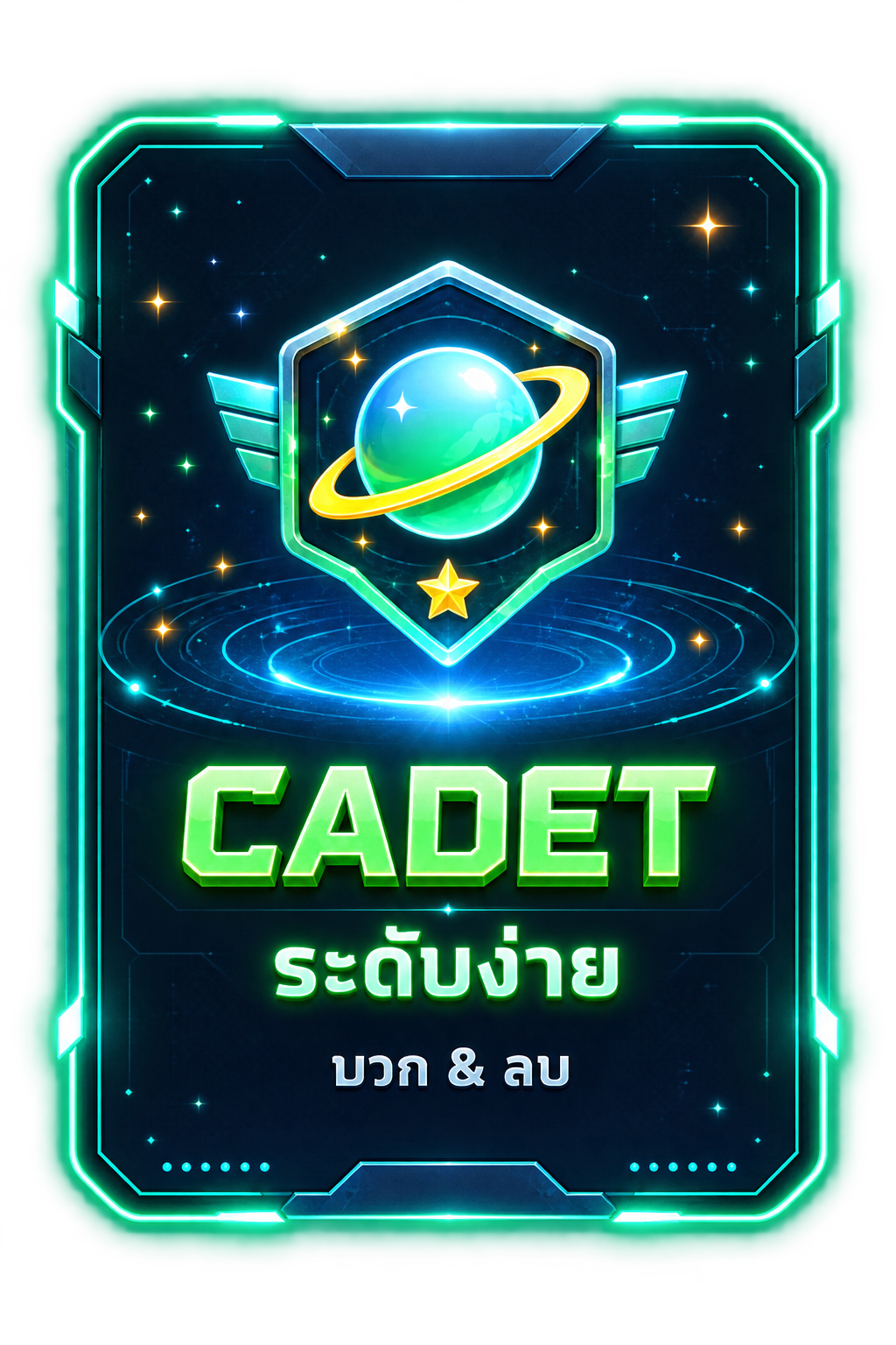 Cadet ระดับง่าย บวกและลบ